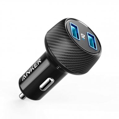 Anker PowerDrive Elite 2 with PowerIQ 24W Car Charger - зарядно за кола с два USB изхода (черен)