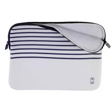 MW Laptop Sleeve - удароустойчив калъф за MacBook Pro Touch Bar 13 и лаптопи до 13.3 инча (бял)