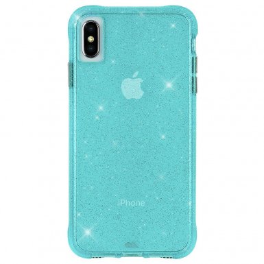 CaseMate Sheer Crystal Case - кейс с висока защита за iPhone XS, iPhone X (син)