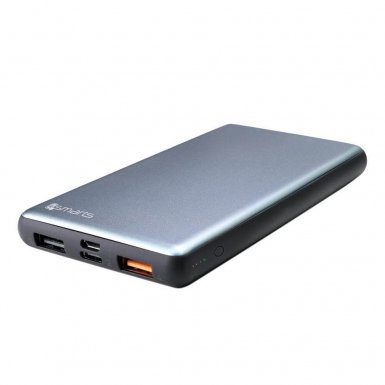 4smarts Power Bank VoltHub 10000 mAh Power Delivery 18W & QC3.0 - външна батерия с 2xUSB и USB-C изхода и технология за бързо зареждане (тъмносив)