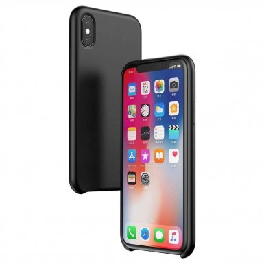 Baseus Original LSR Case - силиконов (TPU) калъф за iPhone XS (черен)