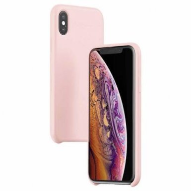Baseus Original LSR Case - силиконов (TPU) калъф за iPhone XS (розов)