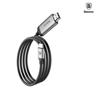 Baseus C-Video USB-C to HDMI Male Cable - кабел за свързване от USB-C към HDMI 4K (черен) (1.8м)