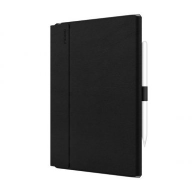Incipio Faraday Case - стилен кожен калъф и поставка за iPad Pro 12.9 (2018) (черен)