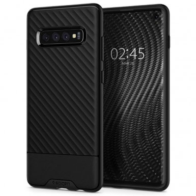 Spigen Core Armor - термополиуретанов кейс с висока степен на защита за Samsung Galaxy S10 (черен)