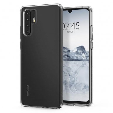 Spigen Liquid Crystal Case - тънък качествен слииконов (TPU) калъф за Huawei P30 Pro (прозрачен) 