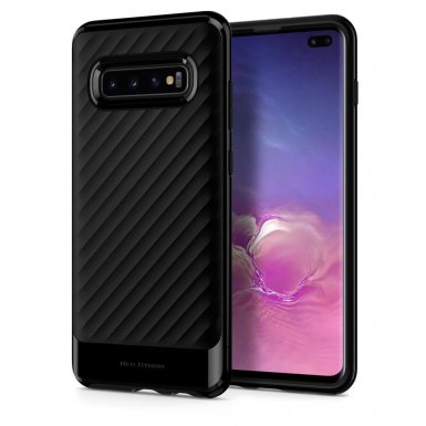 Spigen Neo Hybrid Case - хибриден кейс с висока степен на защита за Samsung Galaxy S10 Plus (черен)