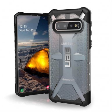 Urban Armor Gear Plasma - удароустойчив хибриден кейс за Samsung Galaxy S10 (прозрачен)