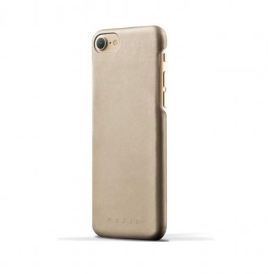 Mujjo Leather Case - кожен (естествена кожа) кейс за iPhone 8, iPhone 7 (златист)