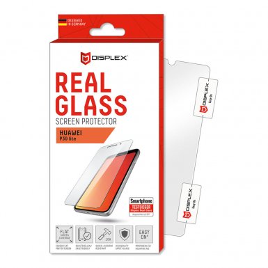 Displex Real Glass 10H Protector 2D - калено стъклено защитно покритие за дисплея на Huawei P30 Lite (прозрачен)