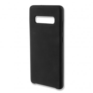 4smarts Cupertino Silicone Case - тънък силиконов (TPU) калъф за Samsung Galaxy S10 (черен)