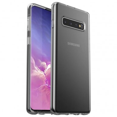 Otterbox Clearly Protected Skin Case - тънък силиконов кейс за Samsung Galaxy S10 (прозрачен)