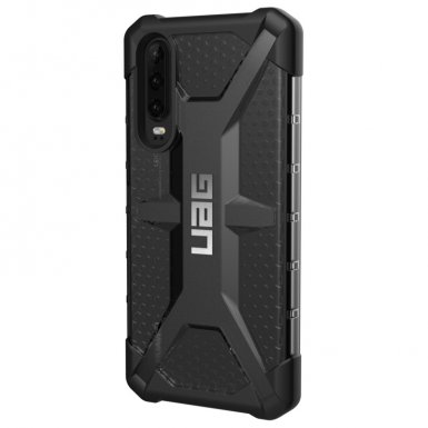 Urban Armor Gear Plasma - удароустойчив хибриден кейс за Huawei P30 (черен-прозрачен)