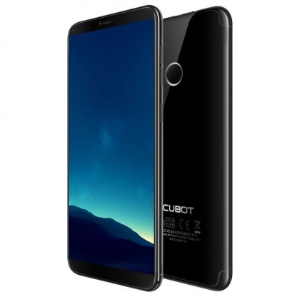 Cubot R11, 16GB с две карти, 5.5 инча HD, 2GB RAM, 4-ядрен, 13MP двойна камера, ниска цена (черен)