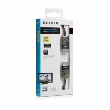 Belkin HDMI High Speed кабел версия 1.4 - HDMI кабел за Мac и PC (3.6 метра)
