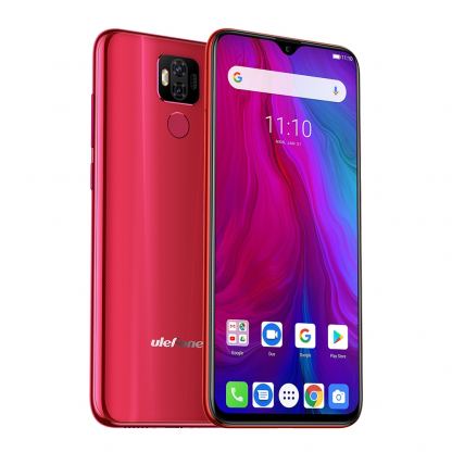 Ulefone Power 6, FHD+ 6.3 инча , 4GB+64GB памет, 8-ядрен, 6350 mAh батерия, Dual Sim, Android 9, Цена (червен)