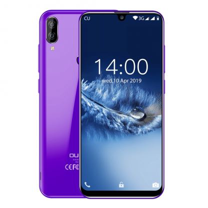 OUKITEL C16, 5,71"  безрамков дисплей, 4-ядрен 64Bit смартфон, двойна камера, 2GB RAM с 2 сим карти (лилав)