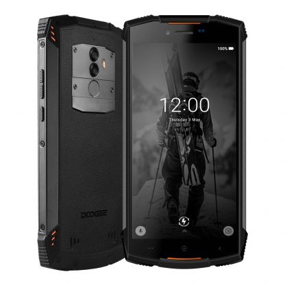 DooGee S55, 5.5 инча, Ударо-Водоустойчив смартфон с 2 сим карти, 8-ядрен, 5500 mAh Батерия (черен)