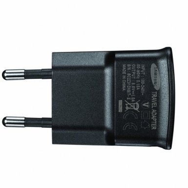 Samsung Travel Charger ETA0U81EBE - захранване за ел. мрежа с USB изход 1000mA за Samsung мобилни устройства (черен) (bulk)
