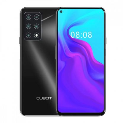 CUBOT X30, 6.4 инча, 48MP камера, 8GB RAM + 128GB памет, 8-ядрен, 4200 mAh батерия (черен)
