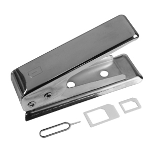 NanoSIM Cutter - машинка за изрязване на Nano SIM карти (с два адаптора в комплекта)