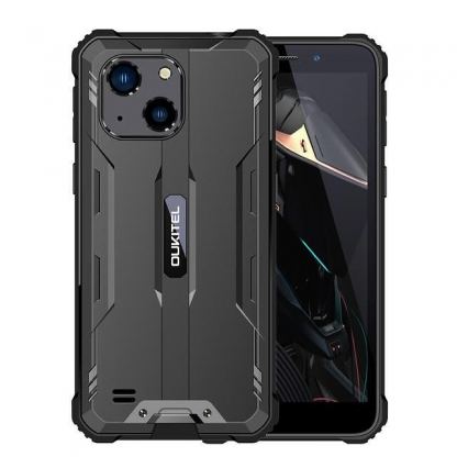 Oukitel WP20, Удароустойчив, 5.93 инча, 4-ядрен 4GB RAM, 6000 mAh батерия, 20MP двойна камера  с 2 сим карти (черен)