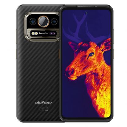 Ulefone Armor 25T, Удароустойчив  (6+6GB) + 256GB,  50MP Камера, Нощно виждане +  Термо Камера, Батерия 6500mAh (черен)