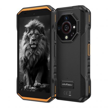Ulefone Armor X32, 4G, 5.65 Екран, Удароустойчив (6GB+6GB) + 128GB,  48MP Камера + Нощно виждане, Батерия 5500mAh (черен-orange)