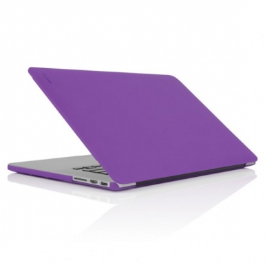 Incipio Retina Feather Case - поликарбонатов кейс за MacBook Pro Retina Display 15 инча (лилав)
