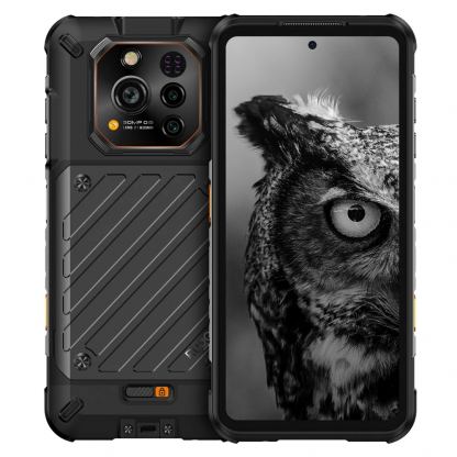 RugOne Xever 7, 5G, Удароустойчив 12GB+12GB+ 512GB, Камера Samsung 64MP,  2бр Батерии 5550mAh, с 2 сим карти (черен)