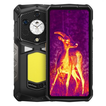 Ulefone Armor 29 Pro Thermal , 5G, Удароустойчив (16GB+16GB) + 512GB, Термо Камера + 64MP Камера + Нощно виждане, Батерия 21200mAh (черен)