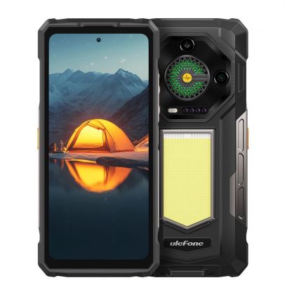 Ulefone Armor 33, Удароустойчив (12GB+12GB) + 512GB, 64MP Камера + Нощно виждане, Батерия 25500mAh (черен)