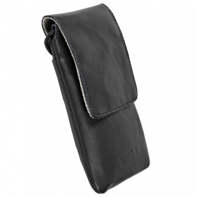 Krusell Dalby Mobile Case - кожен калъф за iPhone 8, iPhone 7, iPhone 6S/5/5S/4/4S, Nexus 5, Galaxy S5, Samsung Galaxy S5 Neo, S4 mini, HTC One X, LG G2 и др. (черен)