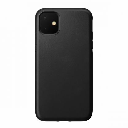 Nomad Leather Rugged Case - кожен (естествена кожа) кейс за iPhone 11 (черен)