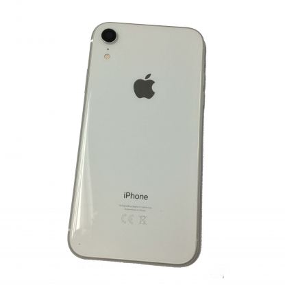 Apple iPhone XR Backcover Full Assembly - оригинален резервен заден капак заедно с Lightning порт, безжично зареждане и бутони (бял)