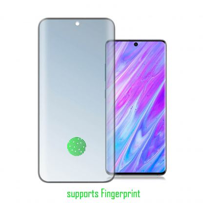 4smarts Second Glass UltraSonix with Colour Frame - калено стъклено защитно покритие с извити ръбове за Samsung Galaxy S20 (черен-прозрачен)