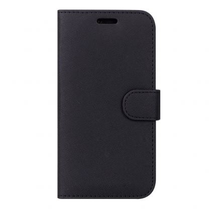 Case FortyFour No.11 Case - кожен калъф с поставка за Samsung Galaxy S20 (черен)