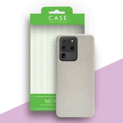 Case FortyFour No.100 Case - рециклируем хибриден кейс за Samsung Galaxy S20 Ultra (бял)
