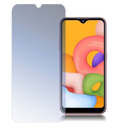 4smarts Second Glass 2D Limited Cover - калено стъклено защитно покритие за дисплея на Samsung Galaxy A01 (прозрачен)