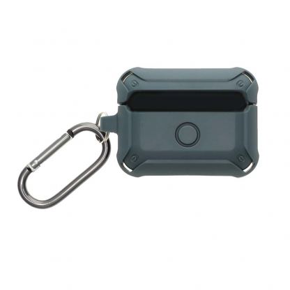 4smarts HardShell - поликарбонатов кейс с карабинер за Apple Airpods Pro (зелен)