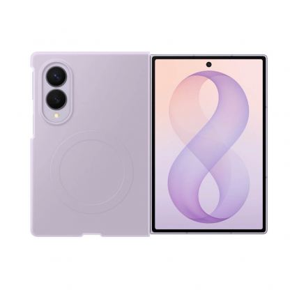Оригинален силиконов кейс с MagSafe поддръжка за Samsung Galaxy Z Fold8 - Samsung Silicone Magnet Cover Case EF-EF971CVE (лилав)