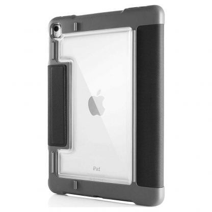 STM Dux Plus Ultra Protective Case - удароустойчив хибриден кейс с отделение за Apple Pencil за iPad Air 3 (2019), iPad Pro 10.5 (2017) (черен)