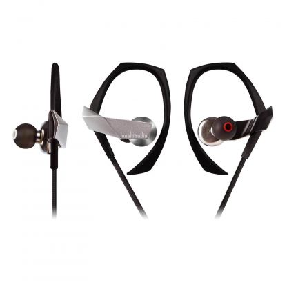 Moshi Clarus Dual-driver Earphones - аудиофилски слушалки с микрофон и управление на звука за iPhone, iPod и iPad (сребрист)