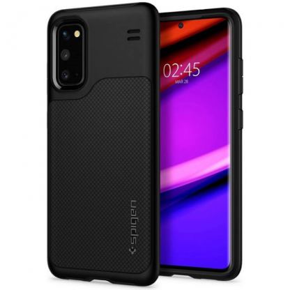 Spigen Hybrid NX Case - хибриден кейс с висока степен на защита за Samsung Galaxy S20 (черен)