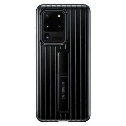 Samsung Protective Standing Cover EF-RG988CB - оригинален хибриден кейс за Samsung Galaxy S20 Ultra (черен)
