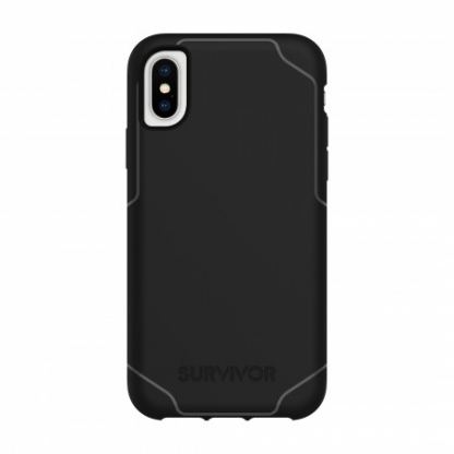 Griffin Survivor Strong Case - защита от най-висок клас за  iPhone XS, iPhone X (черен)
