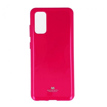 Mercury Goospery Jelly Case - силиконов (TPU) калъф за Samsung Galaxy S20 (розов)