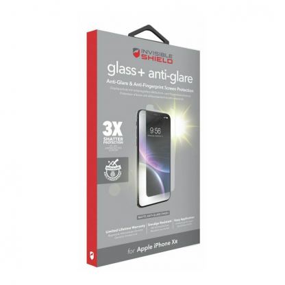 Zagg Invisible Shield Glass+ Anti-Glare - матово калено стъклено защитно покритие за дисплея на iPhone 11, iPhone XR (прозрачен)