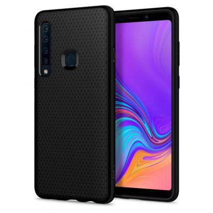 Spigen Liquid Air Case - тънък силиконов (TPU) калъф за Samsung Galaxy A9 (2018) (черен-мат) 