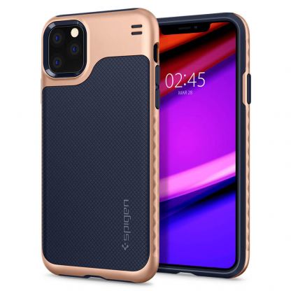 Spigen Hybrid NX Case - хибриден кейс с висока степен на защита за iPhone 11 Pro Max (син)